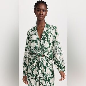 Figue Anastasia Knotted Floral Top Blouse – Size S – Boho Summer Blouse - EUC